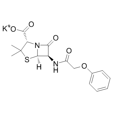 Penicillin V potassium Structure