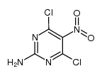 2-amino-4,6-dichloro-5-nitropyrimidine Structure