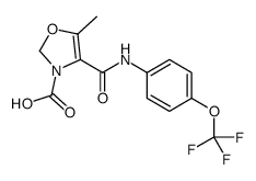 5-methyl-4-[[4-(trifluoromethoxy)phenyl]carbamoyl]-2H-1,3-oxazole-3-carboxylic acid结构式