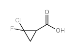 2-氯-2-氟环丙烷羧酸结构式
