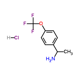 1-(4-(三氟甲氧基)苯基)乙胺盐酸盐结构式