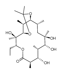 (9S)-9-dihydro-9,11-O-isopropylideneerythronolide A结构式