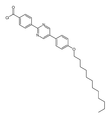 4-[5-(4-dodecoxyphenyl)pyrimidin-2-yl]benzoyl chloride Structure