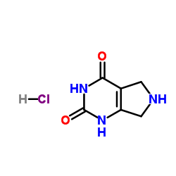 6,7-二氢-1H-吡咯并[3,4-d]嘧啶-2,4[3H,5H]-二酮盐酸盐结构式