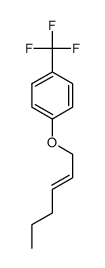 (2E)-hex-2-en-1-yl 4-(trifluoromethyl)phenyl ether Structure