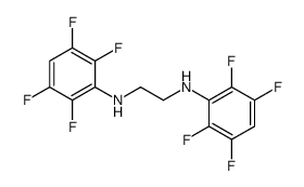 N,N'-bis(2,3,5,6-tetrafluorophenyl)ethane-1,2-diamine结构式