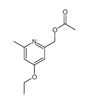 2-Pyridinemethanol,4-ethoxy-6-methyl-,acetate(ester)(9CI) Structure