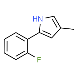 2-(2-氟苯基)-4-甲基-1H-吡咯结构式