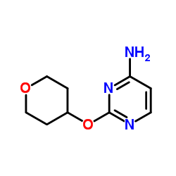 2-(Tetrahydro-2H-pyran-4-yloxy)-4-pyrimidinamine结构式