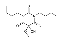 1,3-dibutyl-5-hydroxy-5-methoxy-2-sulfanylidene-1,3-diazinane-4,6-dion e Structure