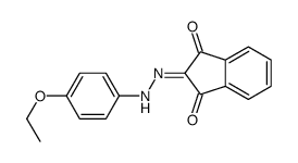 2-[(4-ethoxyphenyl)hydrazinylidene]indene-1,3-dione结构式