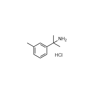 2-(间甲苯基)丙烷-2-胺盐酸盐结构式