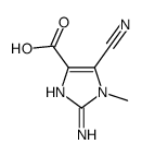 (9ci)-2-氨基-5-氰基-1-甲基-1H-咪唑-4-羧酸结构式