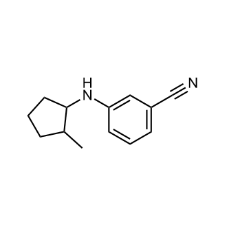 3-((2-甲基环戊基)氨基)苯甲腈结构式