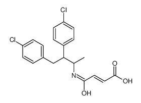 (E)-4-[3,4-bis(4-chlorophenyl)butan-2-ylamino]-4-oxobut-2-enoic acid Structure