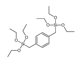 triethoxy-[[4-(triethoxysilylmethyl)phenyl]methyl]silane Structure