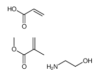 2-aminoethanol,methyl 2-methylprop-2-enoate,prop-2-enoic acid结构式
