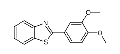 2-(3,4-Dimethoxy-phenyl)-benzothiazole structure