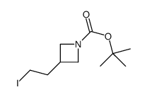3-(2-碘乙基)氮杂环丁烷-1-甲酸叔丁酯结构式