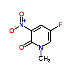 5-Fluoro-1-methyl-3-nitro-2(1H)-pyridinone Structure