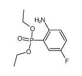 (2-amino-5-fluorophenyl)phosphonate de diethyle Structure