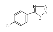 5-(4-氯苯基)-1H-四唑结构式