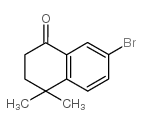 7-溴-4,4-二甲基-1-四氢萘酮结构式