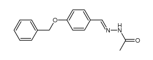 4-(benzyloxy)benzaldehyde acetylhydrazone Structure