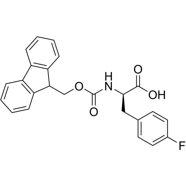 Fmoc-D-4-氟苯丙氨酸结构式