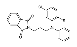 2-[3-(2-chlorophenothiazin-10-yl)propyl]isoindole-1,3-dione Structure