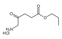 propyl 5-amino-4-oxopentanoate,hydrochloride Structure