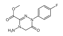 4-Amino-1-(4-fluorophenyl)-6-oxo-1,4,5,6-tetrahydro[1,2,4]triazine-3-c arboxylic acid, methyl ester结构式