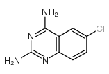 2,4-二氨基-6-氯喹唑啉结构式