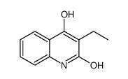 3-Ethyl-2-hydroxy-4(1H)-quinolinone结构式