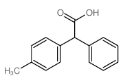 Benzeneacetic acid, 4-methyl-.alpha.-phenyl- structure