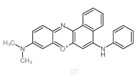 [9-(dimethylamino)benzo[a]phenoxazin-5-ylidene]-phenylazanium,chloride Structure