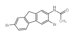 N-(3,7-dibromo-9H-fluoren-2-yl)acetamide结构式