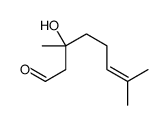(3R)-3-hydroxy-3,7-dimethyloct-6-enal Structure