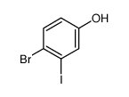 4-溴-3-碘苯酚结构式