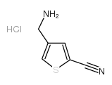 4-(Aminomethyl)thiophene-2-carbonitrile hydrochloride Structure