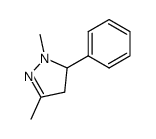 1,3-dimethyl-5-phenyl-4,5-dihydropyrazole结构式