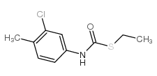 ethyl 3-chloro-4-methylthiolcarbanilate Structure
