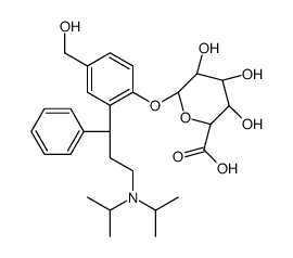 5-Hydroxymethyl Tolterodine β-D-Glucuronide结构式