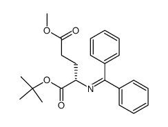 (S)‐1‐tert‐butyl 5‐methyl 2‐((diphenylmethylene)amino)pentanedioate结构式
