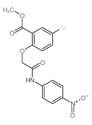 methyl 5-chloro-2-[(4-nitrophenyl)carbamoylmethoxy]benzoate结构式
