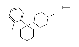 iodomethane,1-methyl-4-[1-(2-methylphenyl)cyclohexyl]piperazine Structure
