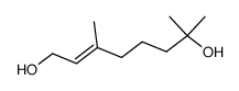 3,7-dimethyl-oct-2-ene-1,7-diol结构式