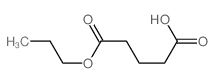 Pentanedioic acid,1-propyl ester Structure