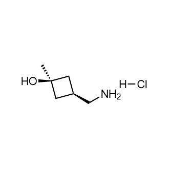 顺-3-(氨基甲基)-1-甲基-环丁醇盐酸盐结构式