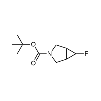6-氟-3-氮杂双环螺[3.1.0]己烷-3-羧酸叔丁酯结构式